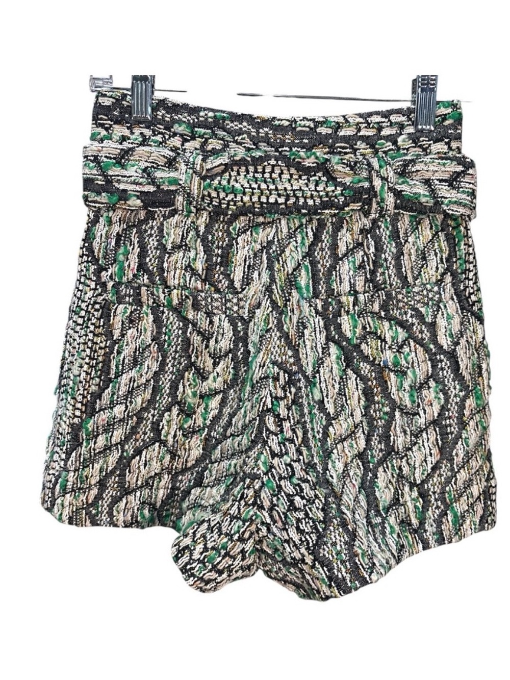 IRO high waisted tweed Abrami belted shorts, NWT. Size 40 Eur/8 US - Picture 5 of 6